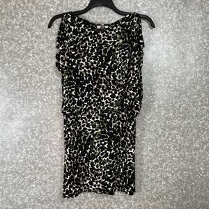 Laundry by Design Women's Animal Print Blouson Dress - Size 2 - Split Sleeves